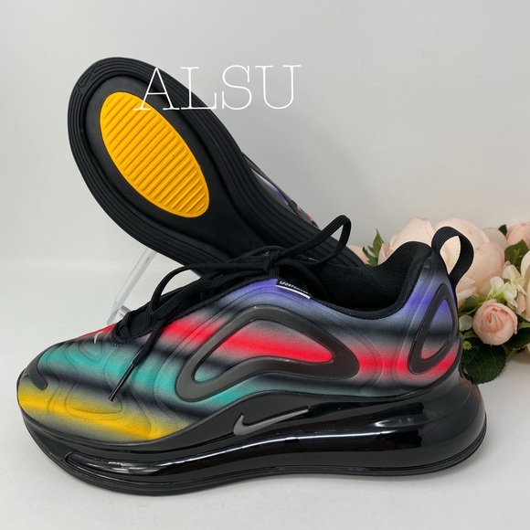 Nike Air Max 720 GS Black Color Mix k/W AUTHENTIC - Picture 6 of 8